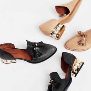 Jeffery Campbell Civil Pearl Heel Loafers